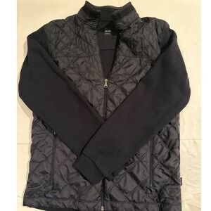 BOSS Hugo Boss Mens Quilted Zip Up Jacket  black Regular Fit